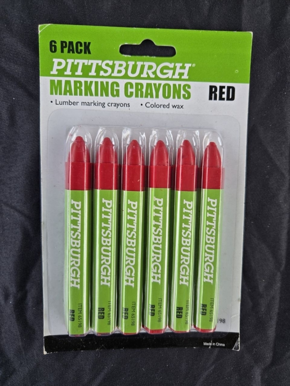 Pittsburgh Red Marking Crayons - 6 Pack